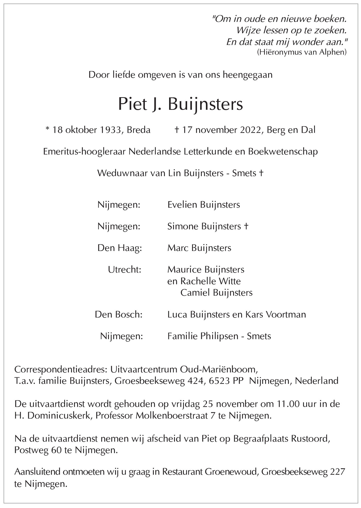 Piet Piet Buijnsters