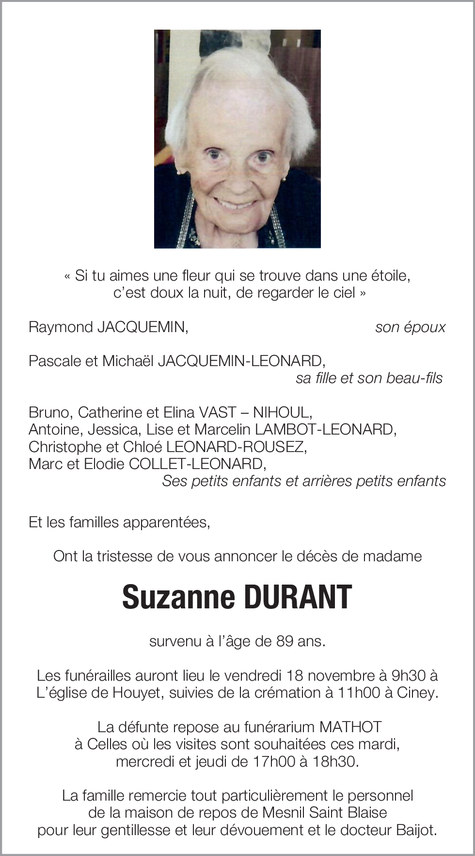 Suzanne Durant