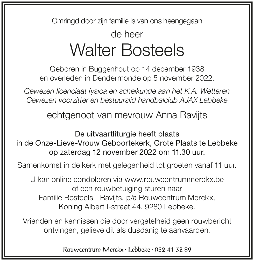 Walter Bosteels