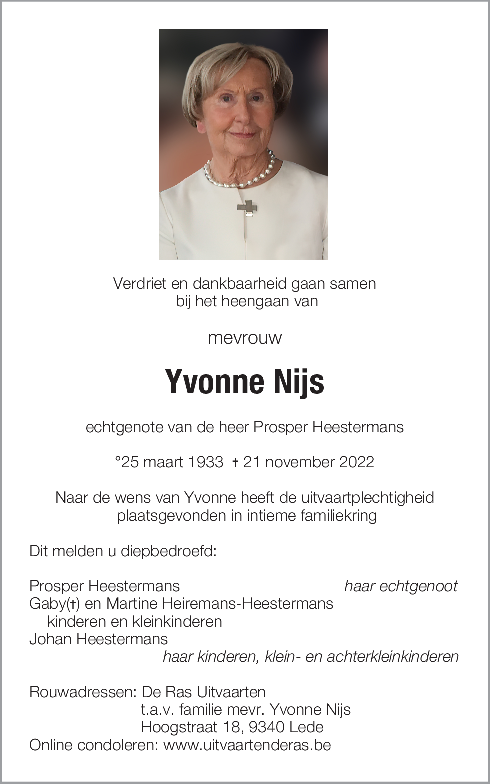 Yvonne Nijs