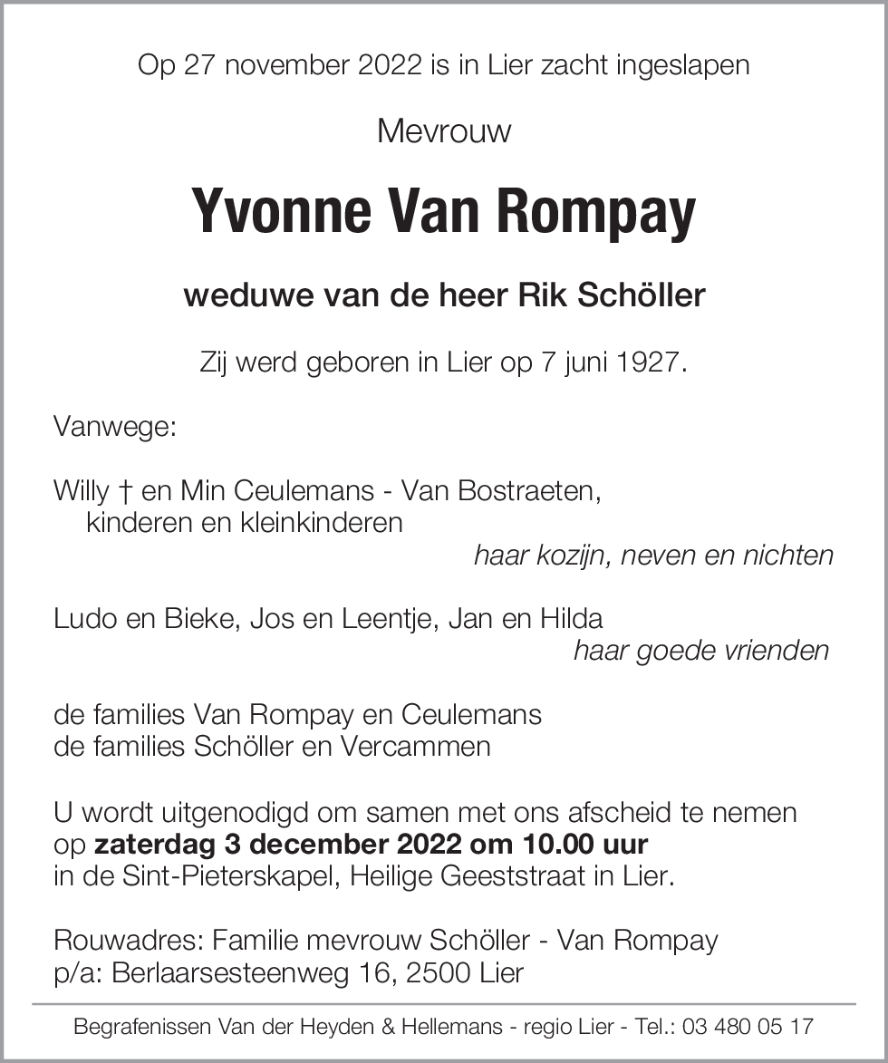 Yvonne Van Rompay