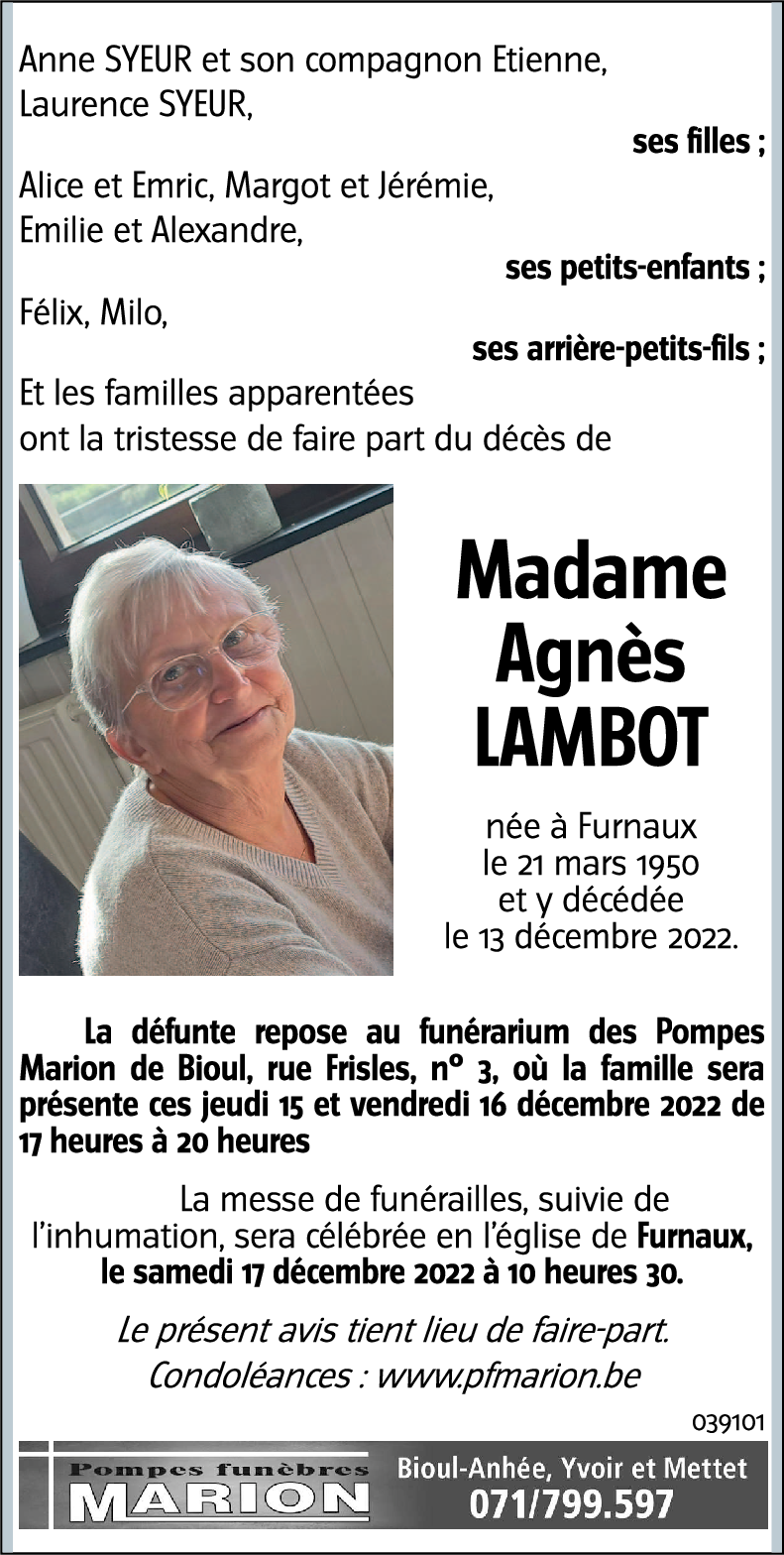 Agnès LAMBOT