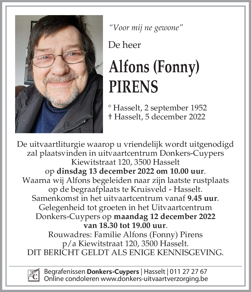 Alfons (Fonny) Pirens
