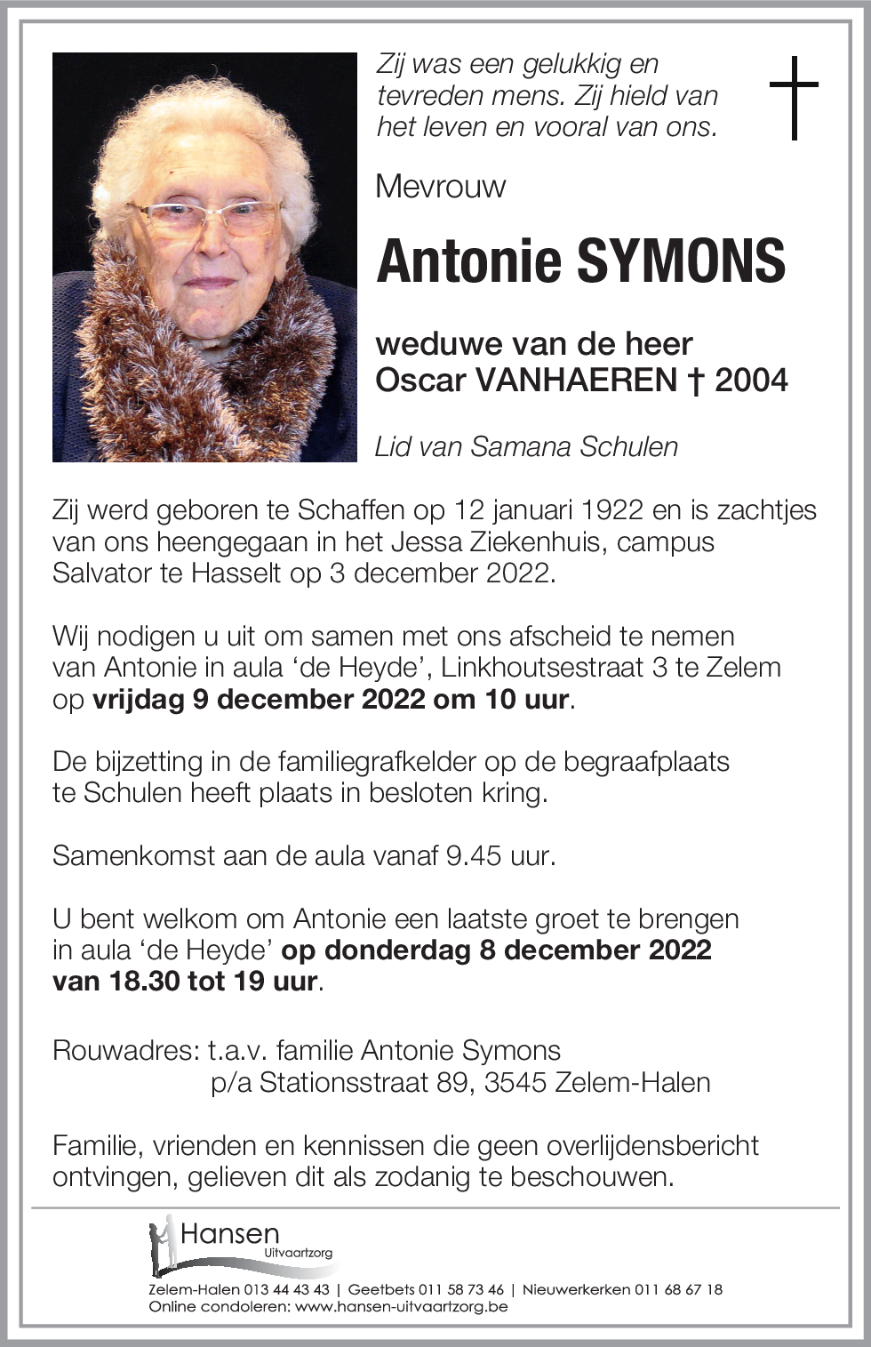 Antonie SYMONS