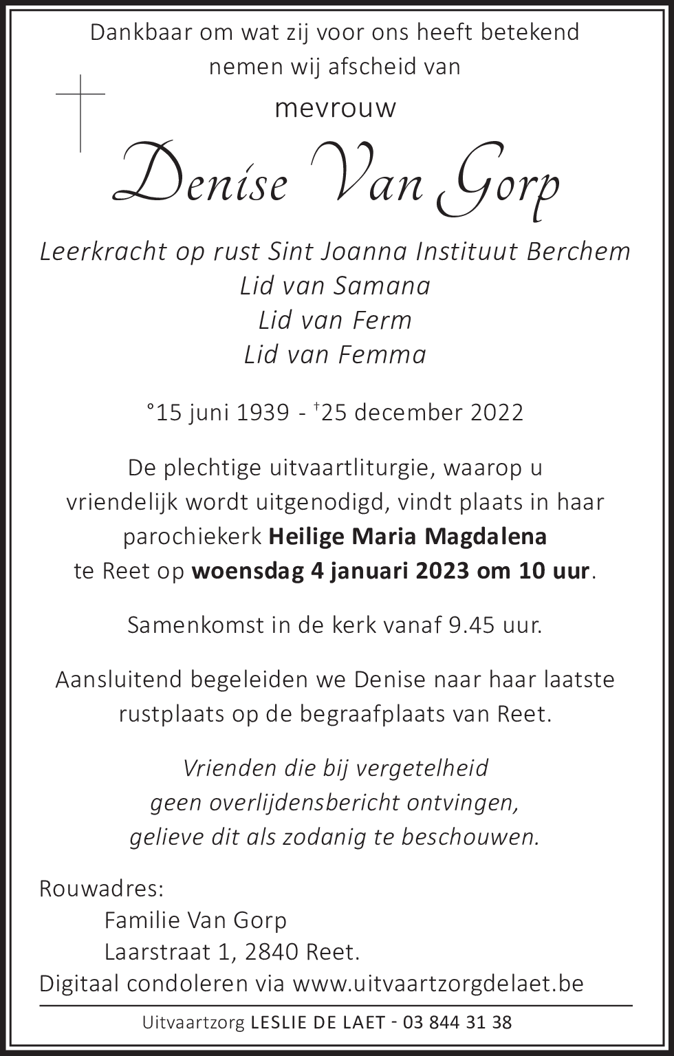 Denise Van Gorp