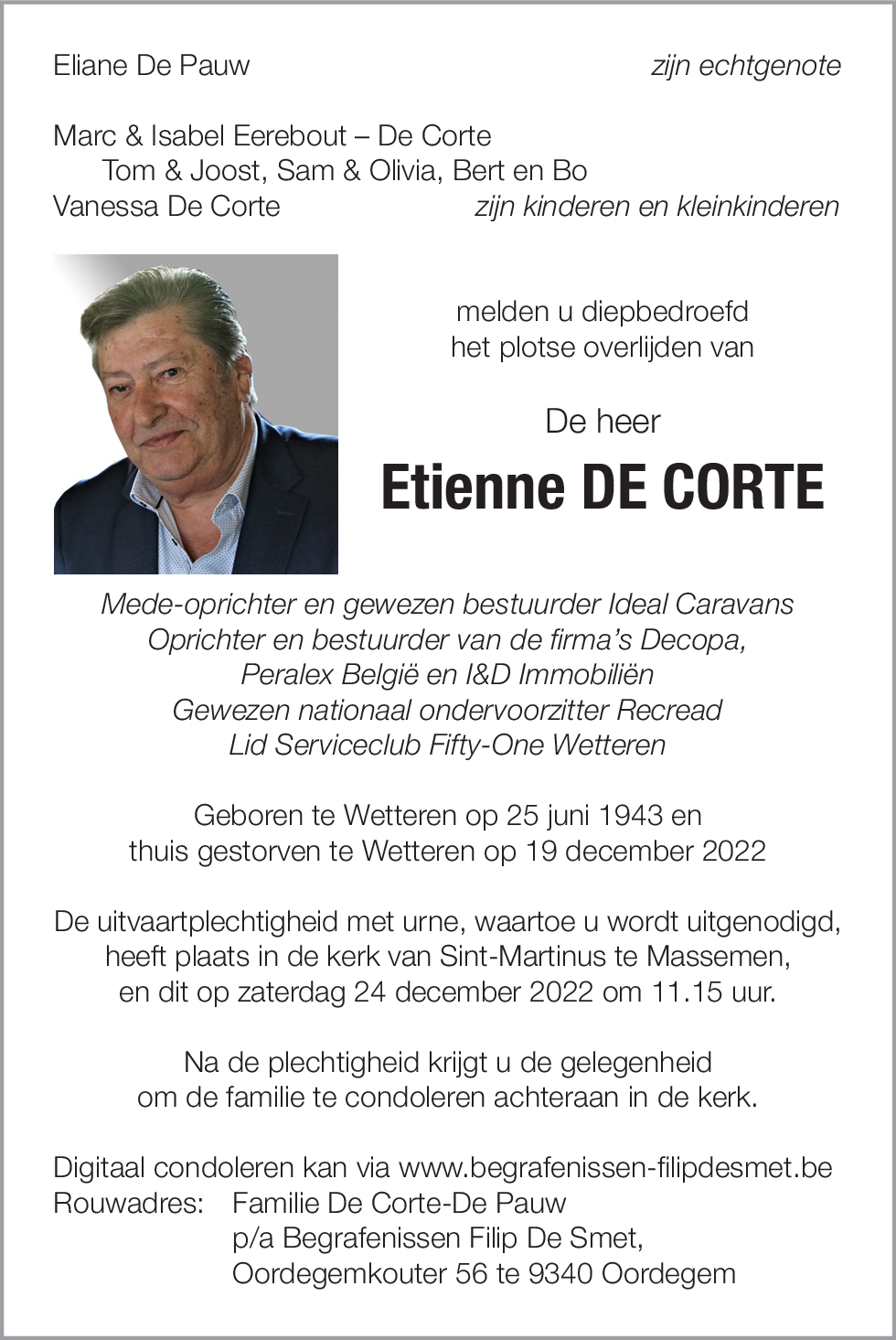 Etienne De Corte