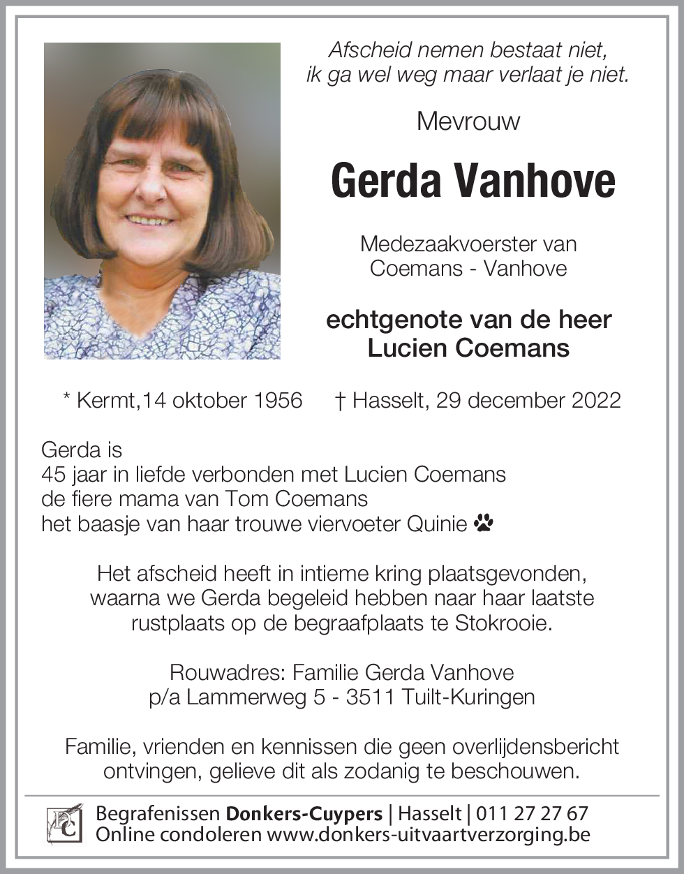 Gerda Vanhove