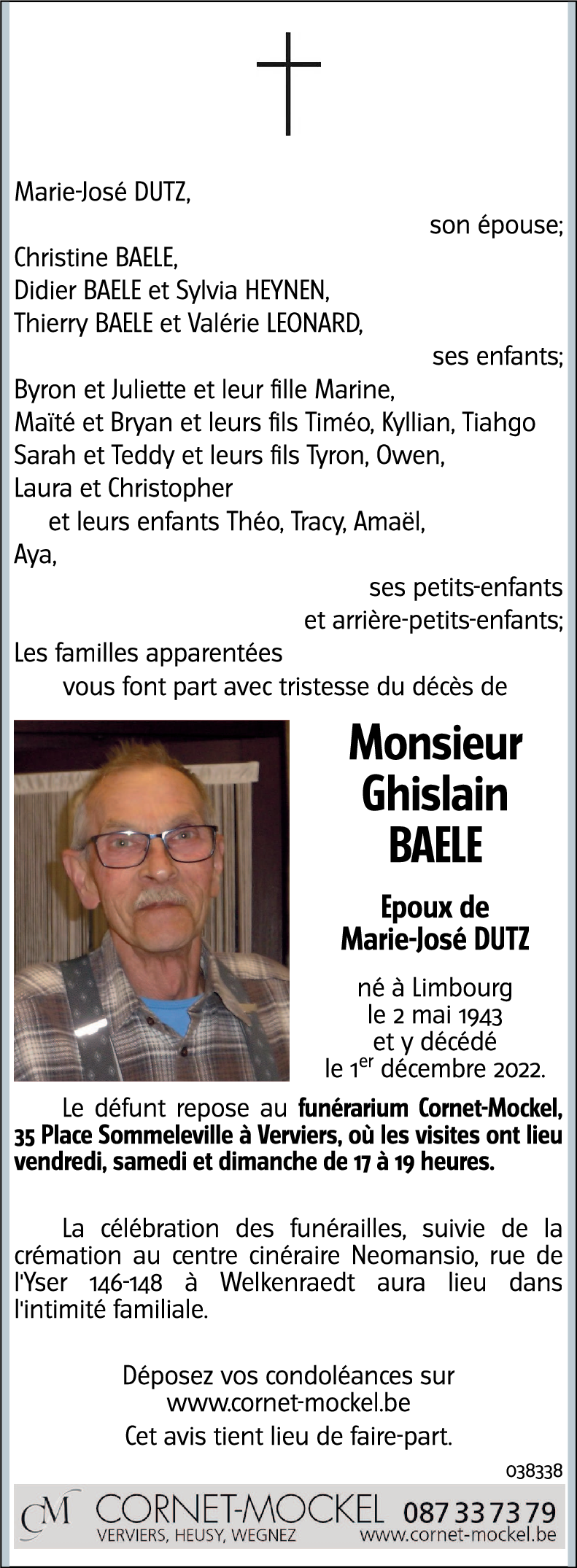 Ghislain BAELE