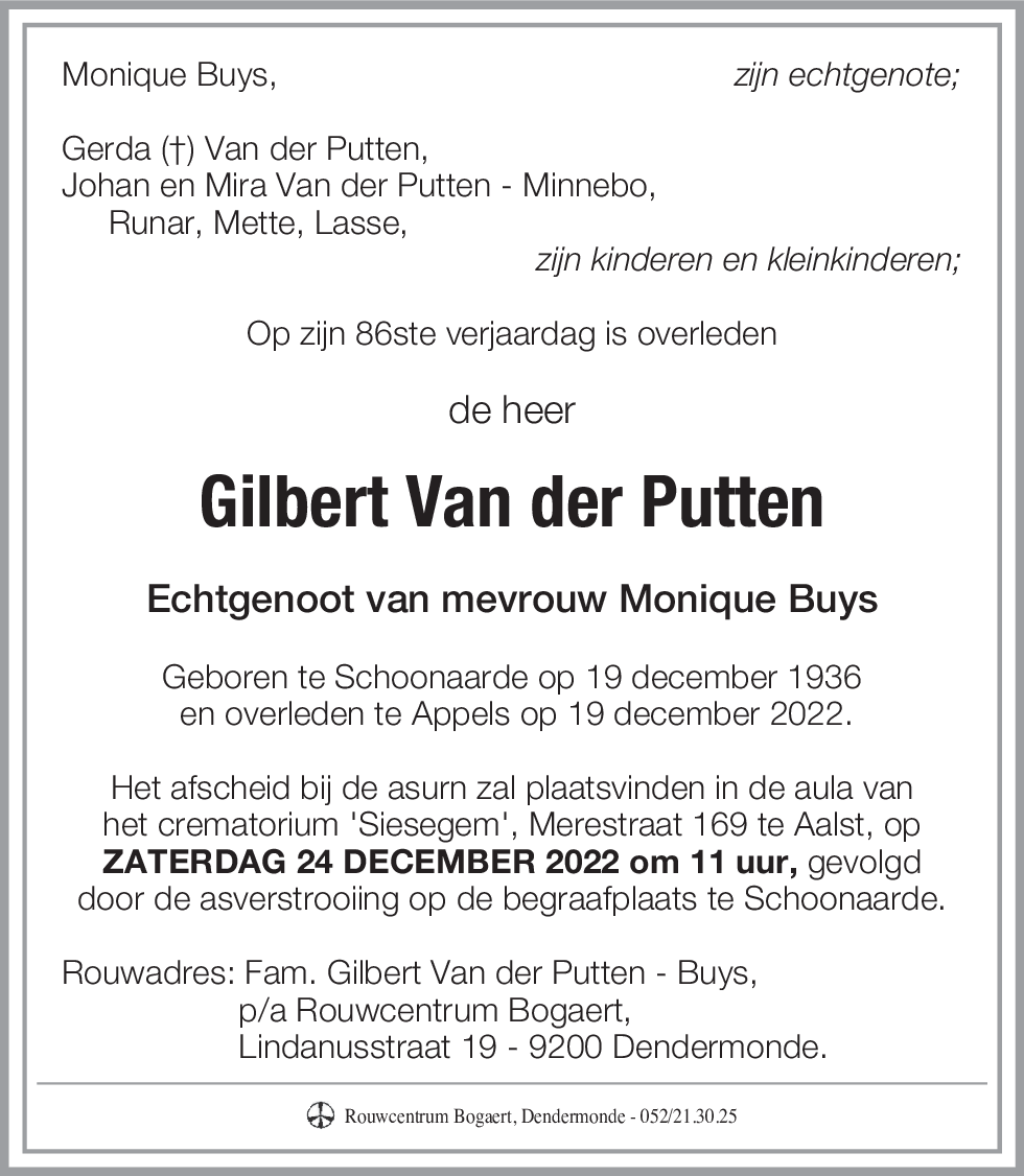Gilbert Van der Putten