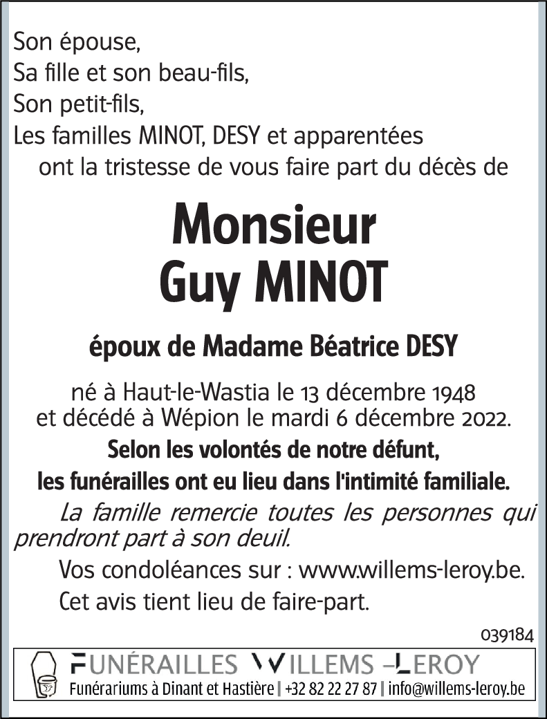 Guy MINOT