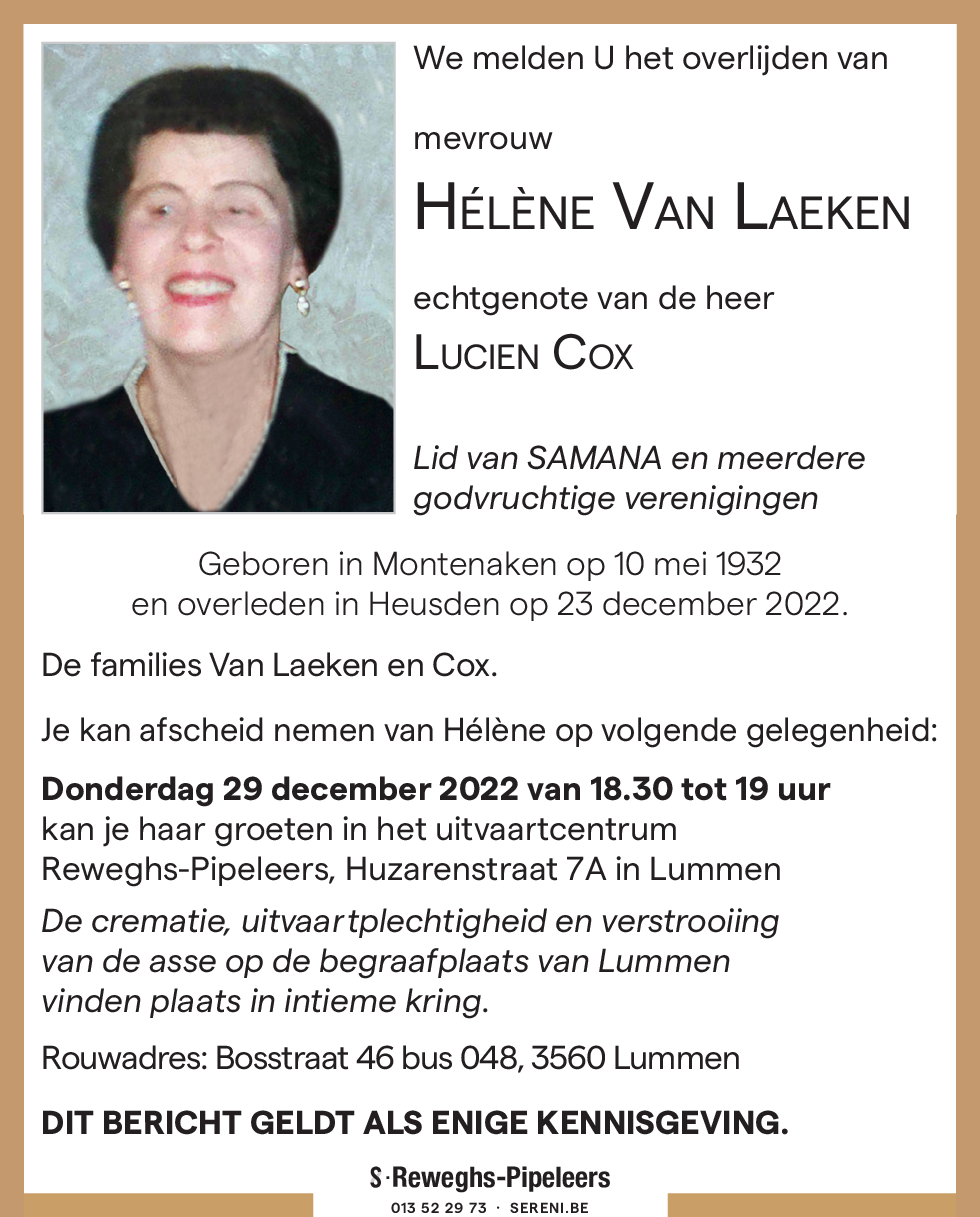 Hélène Van Laeken