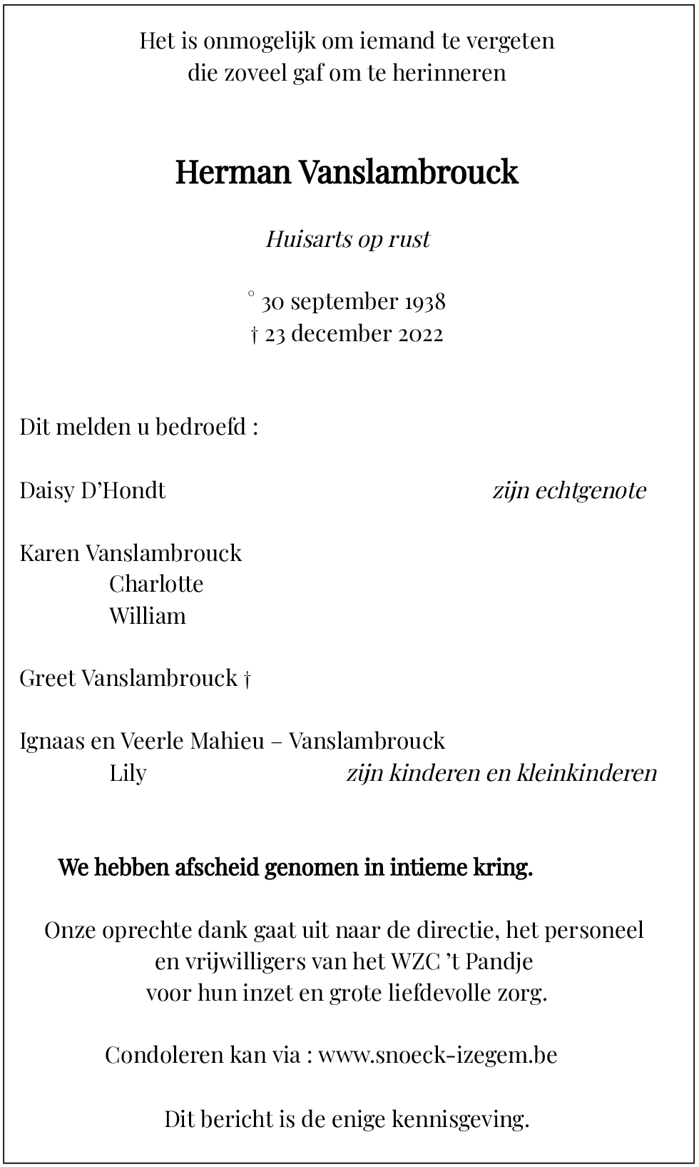 Herman Vanslambrouck