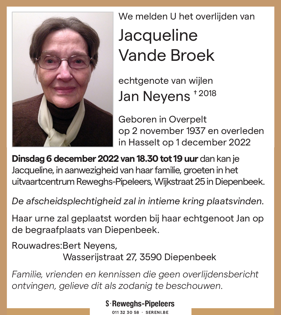 Jacqueline Vande Broek