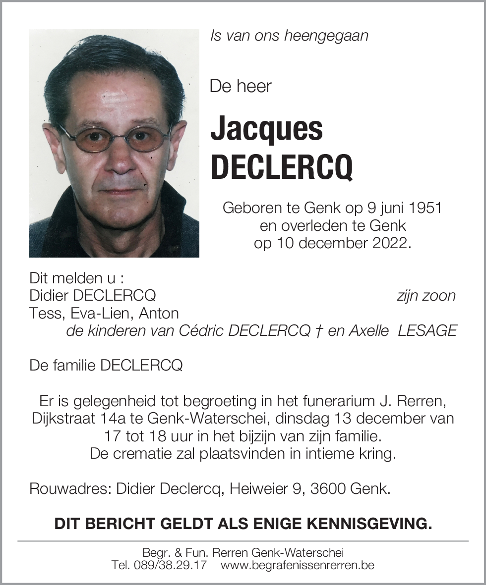 Jacques DECLERCQ