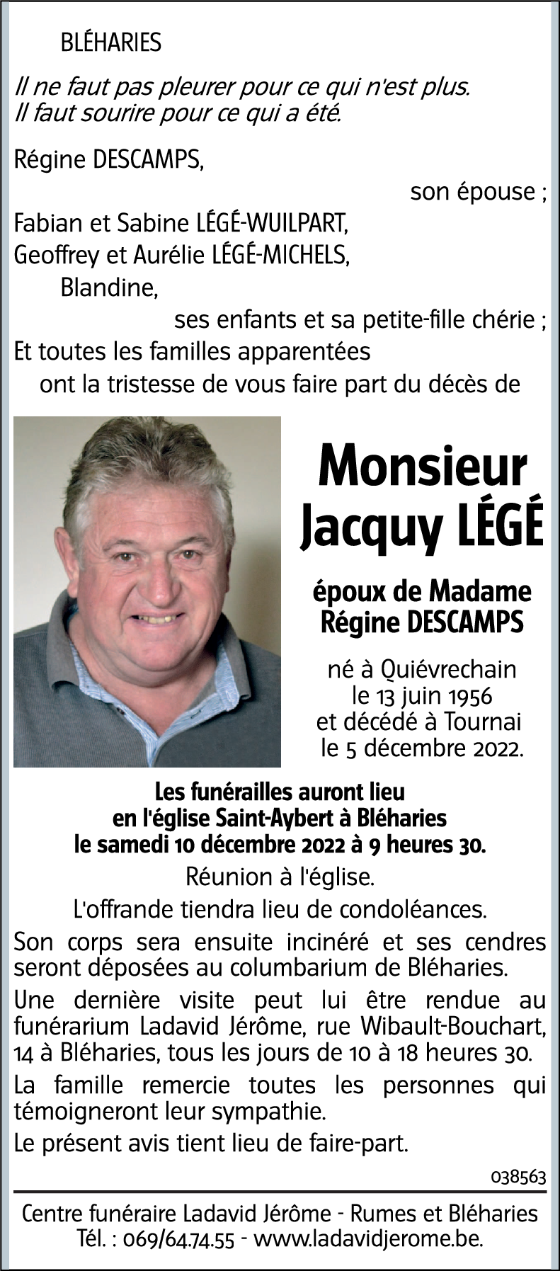 Jacquy LÉGÉ