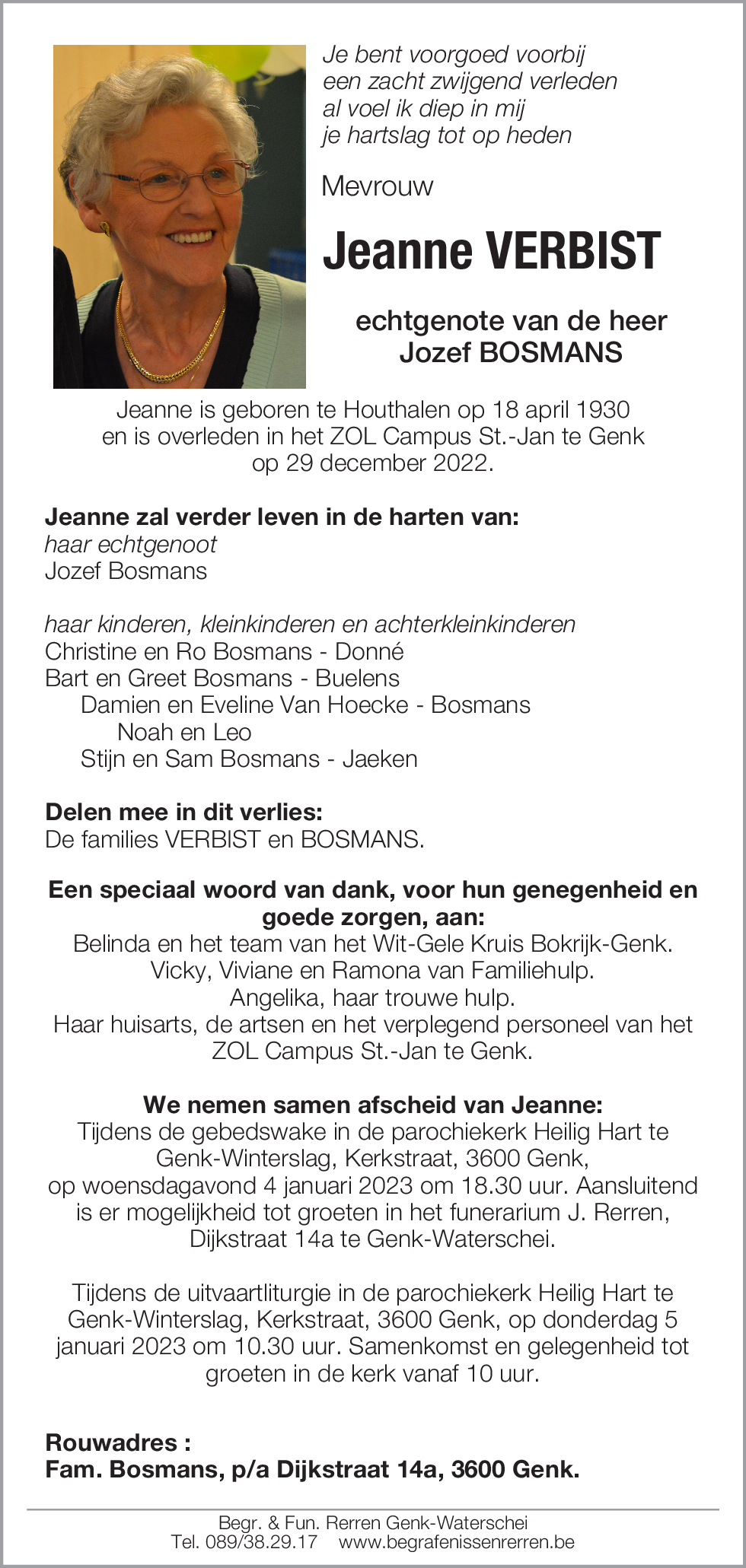 Jeanne VERBIST