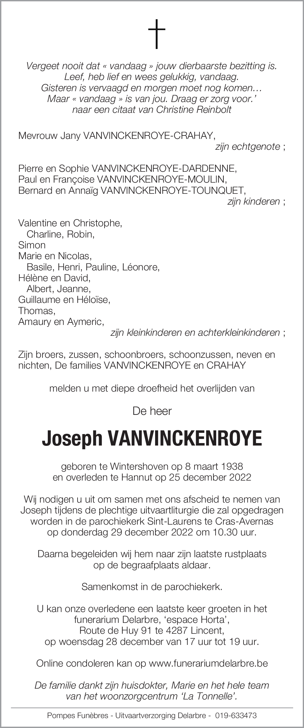 Joseph Vanvinckenroye