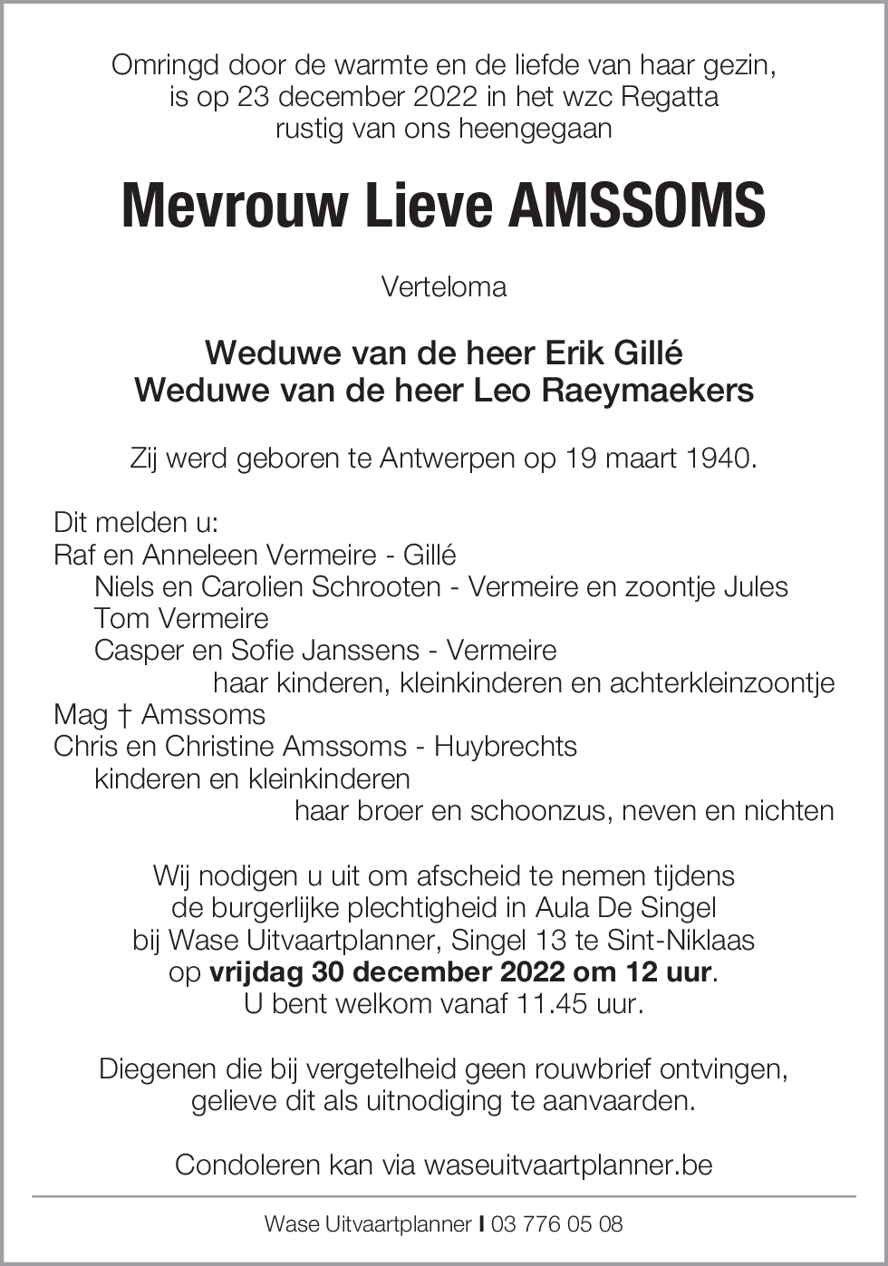 Lieve Amssoms
