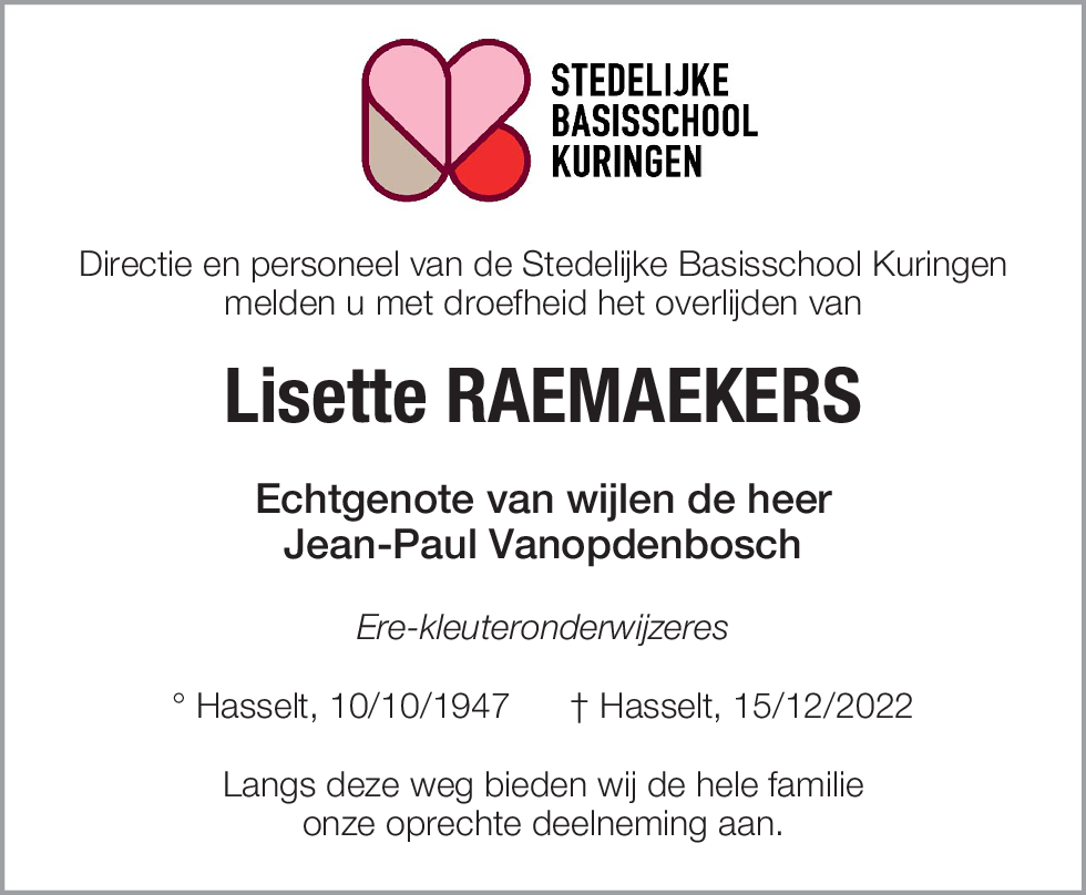 Lisette Raemaekers