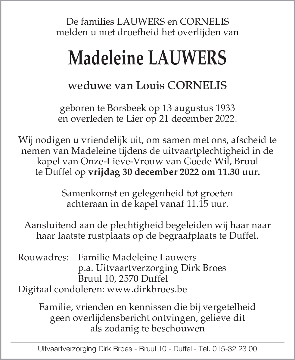 Madeleine Lauwers