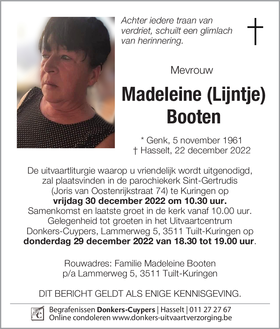 Madeleine (Lijntje) Booten