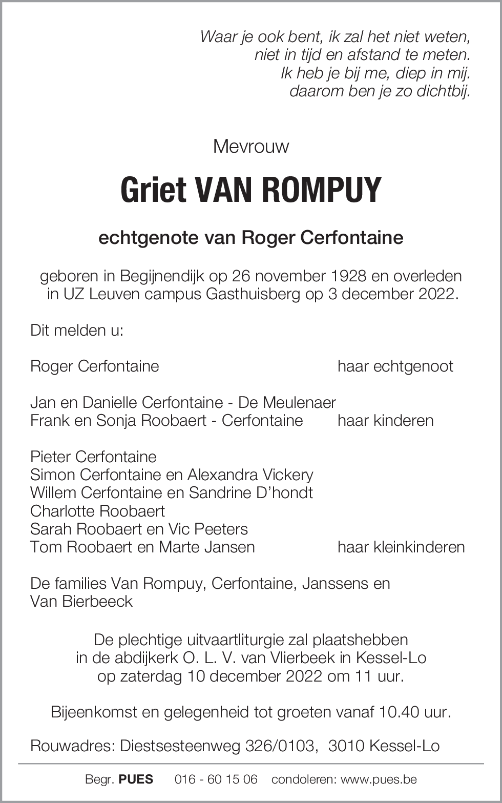 Margaretha Van Rompuy