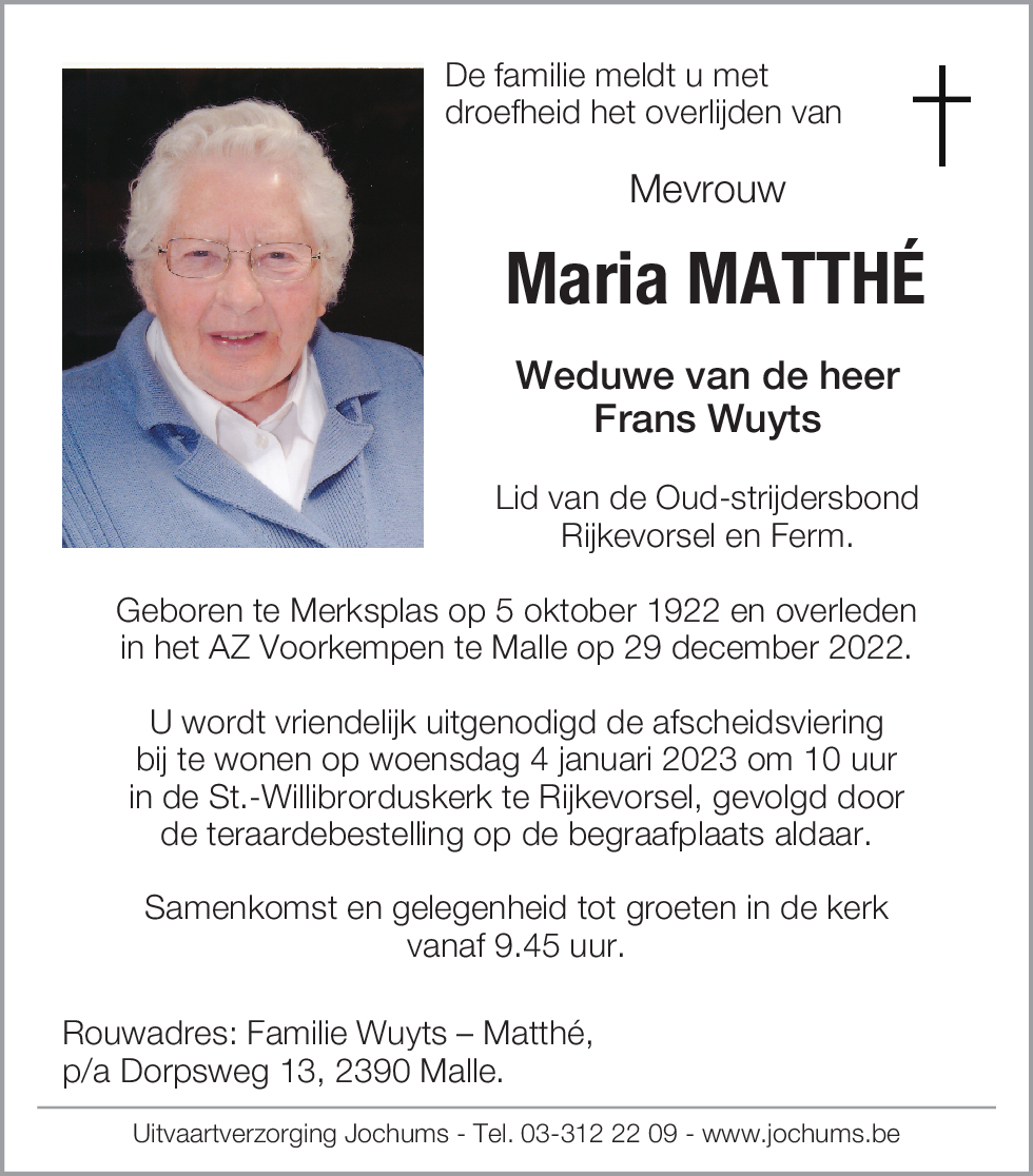 Maria Matthé