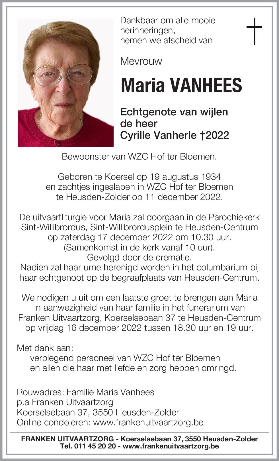Maria Vanhees