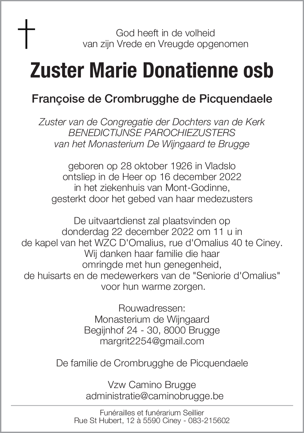 Marie Donatienne osb