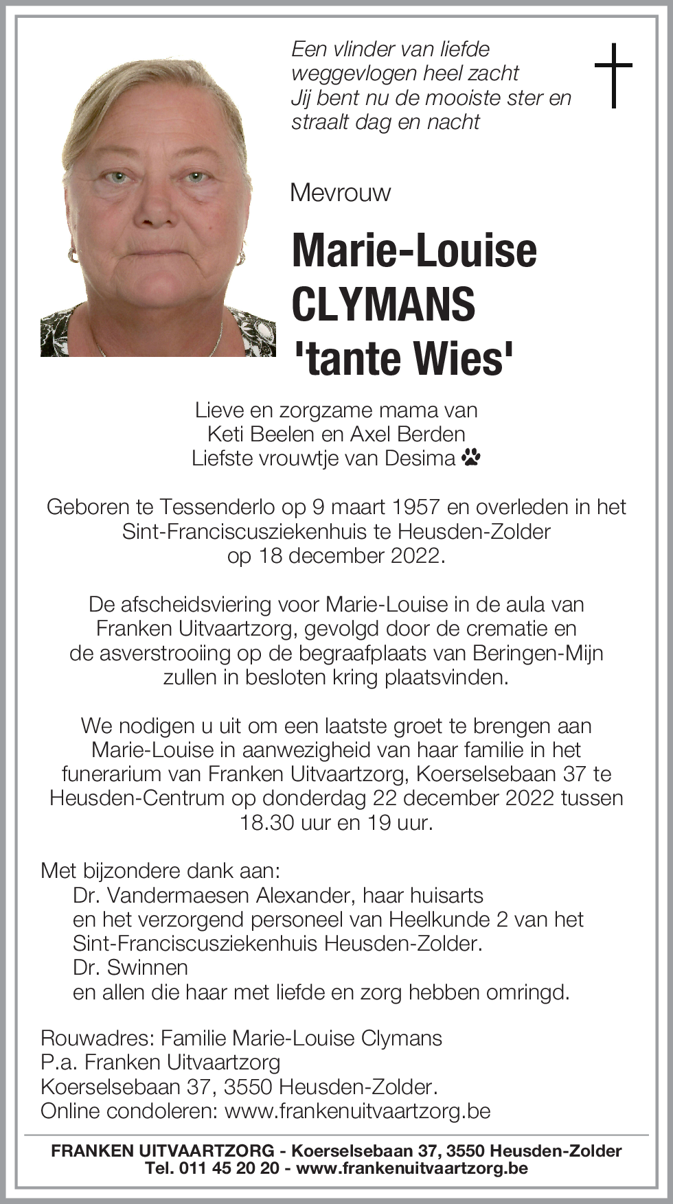 Marie-Louise Clymans