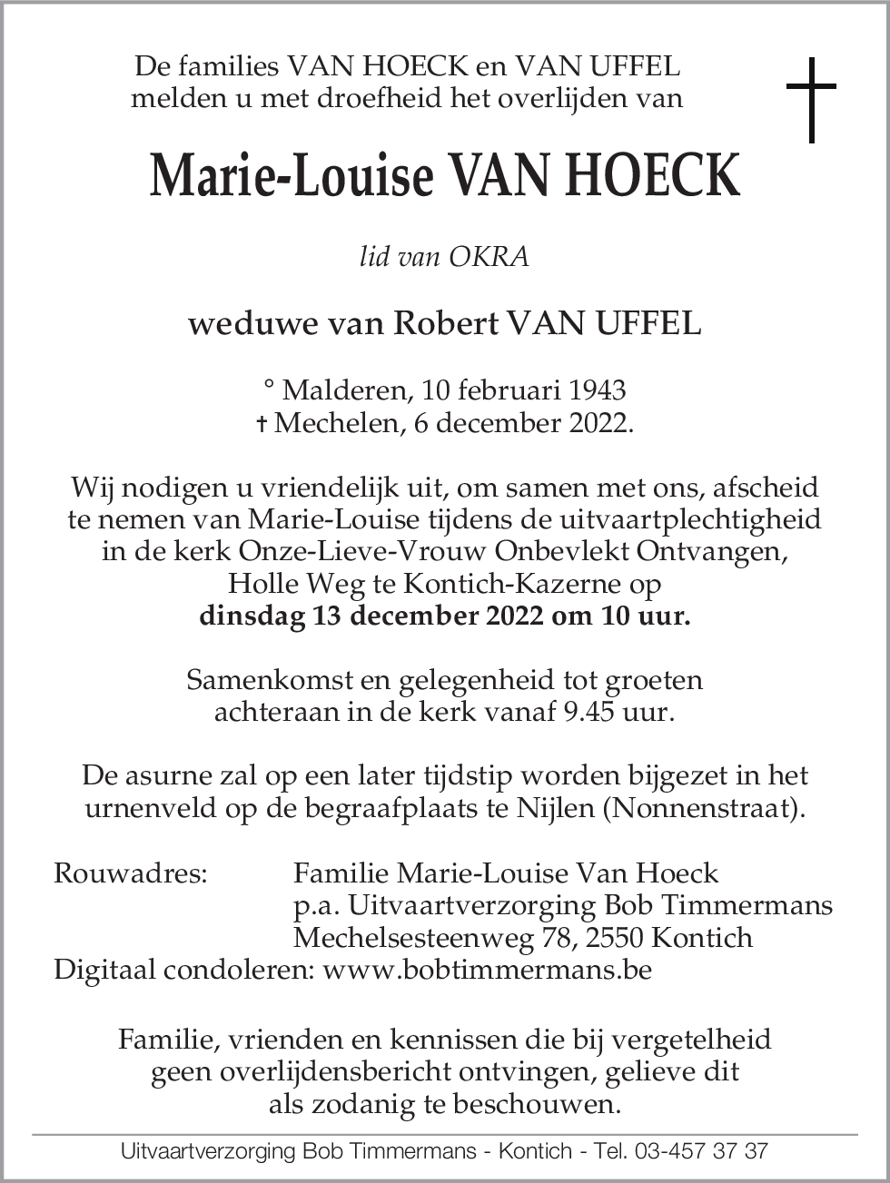 Marie-Louise Van Hoeck