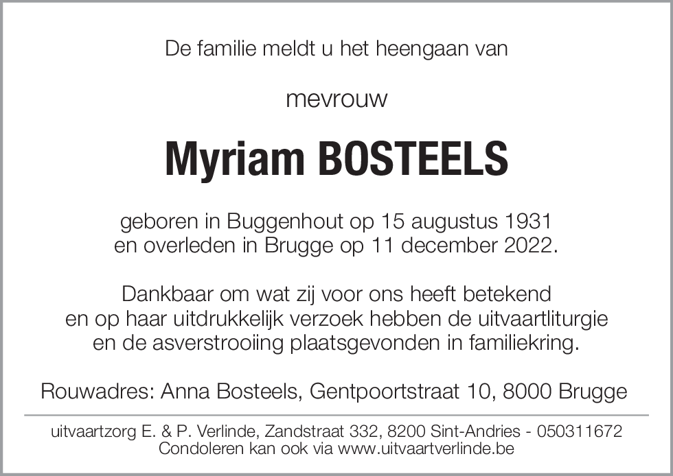 Myriam Bosteels