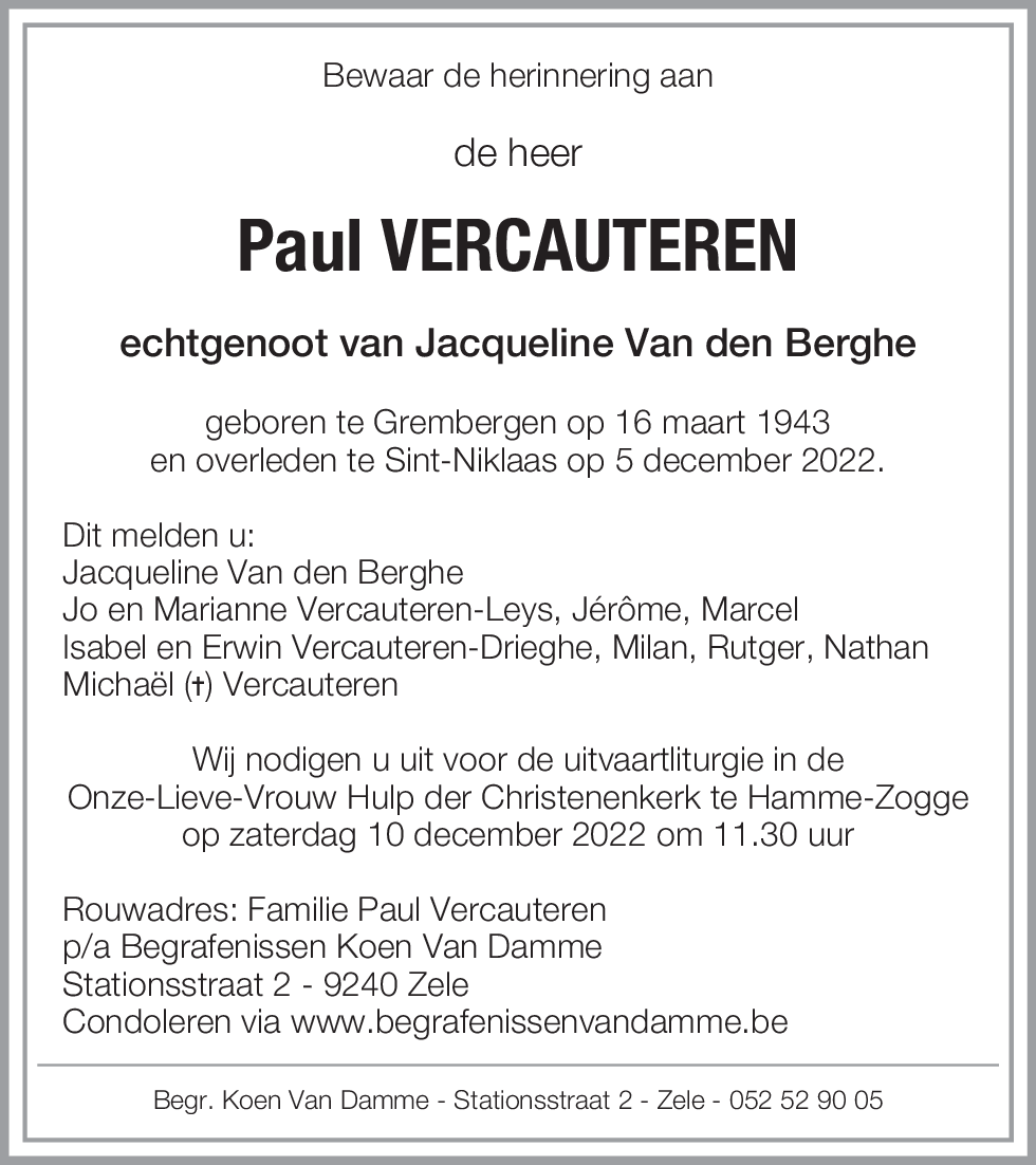 Paul Vercauteren