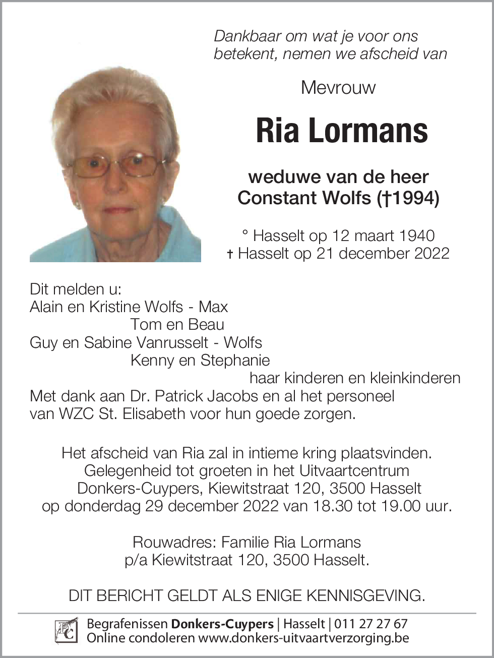 Ria Lormans