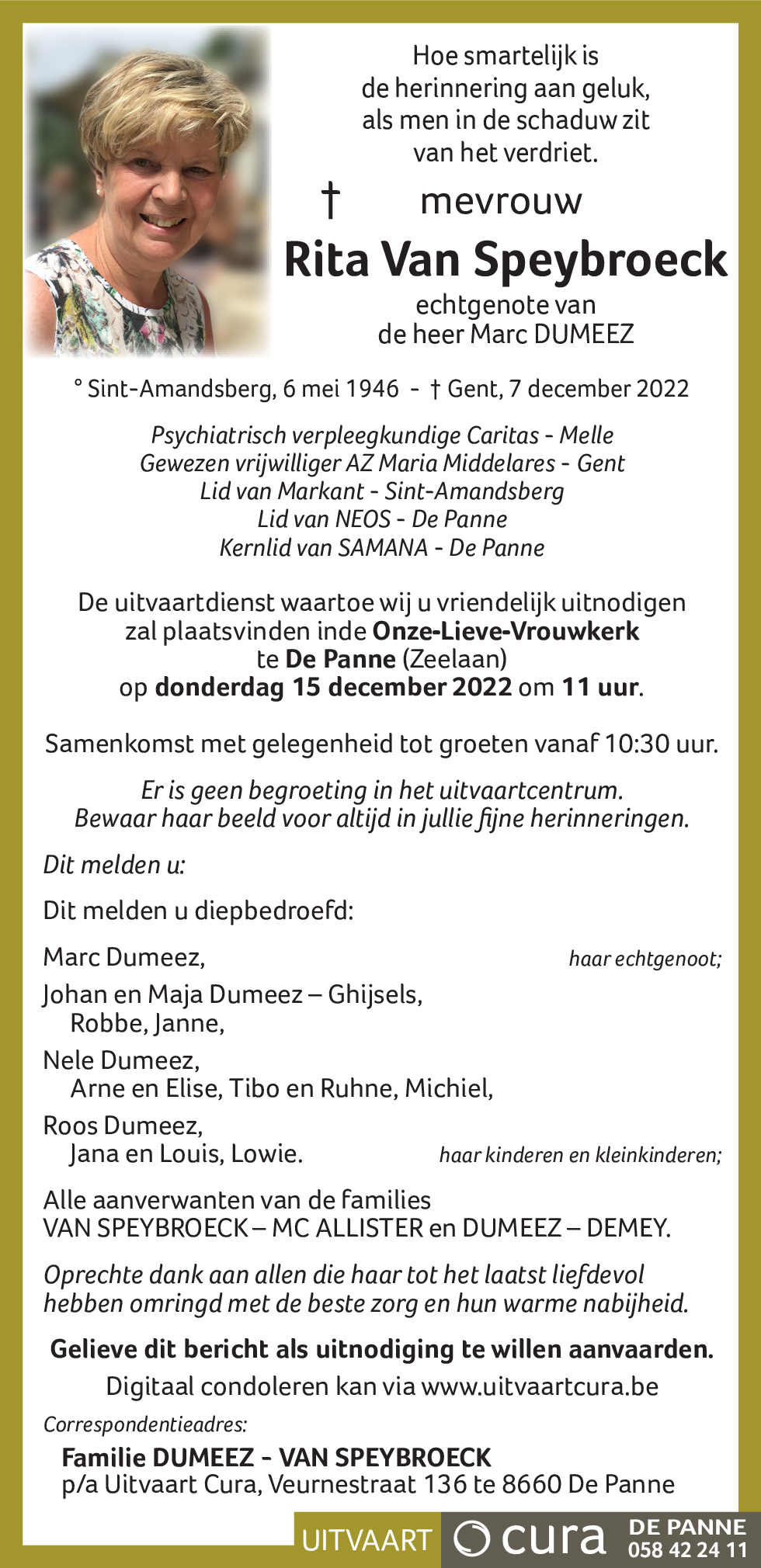Rita Van Speybroeck