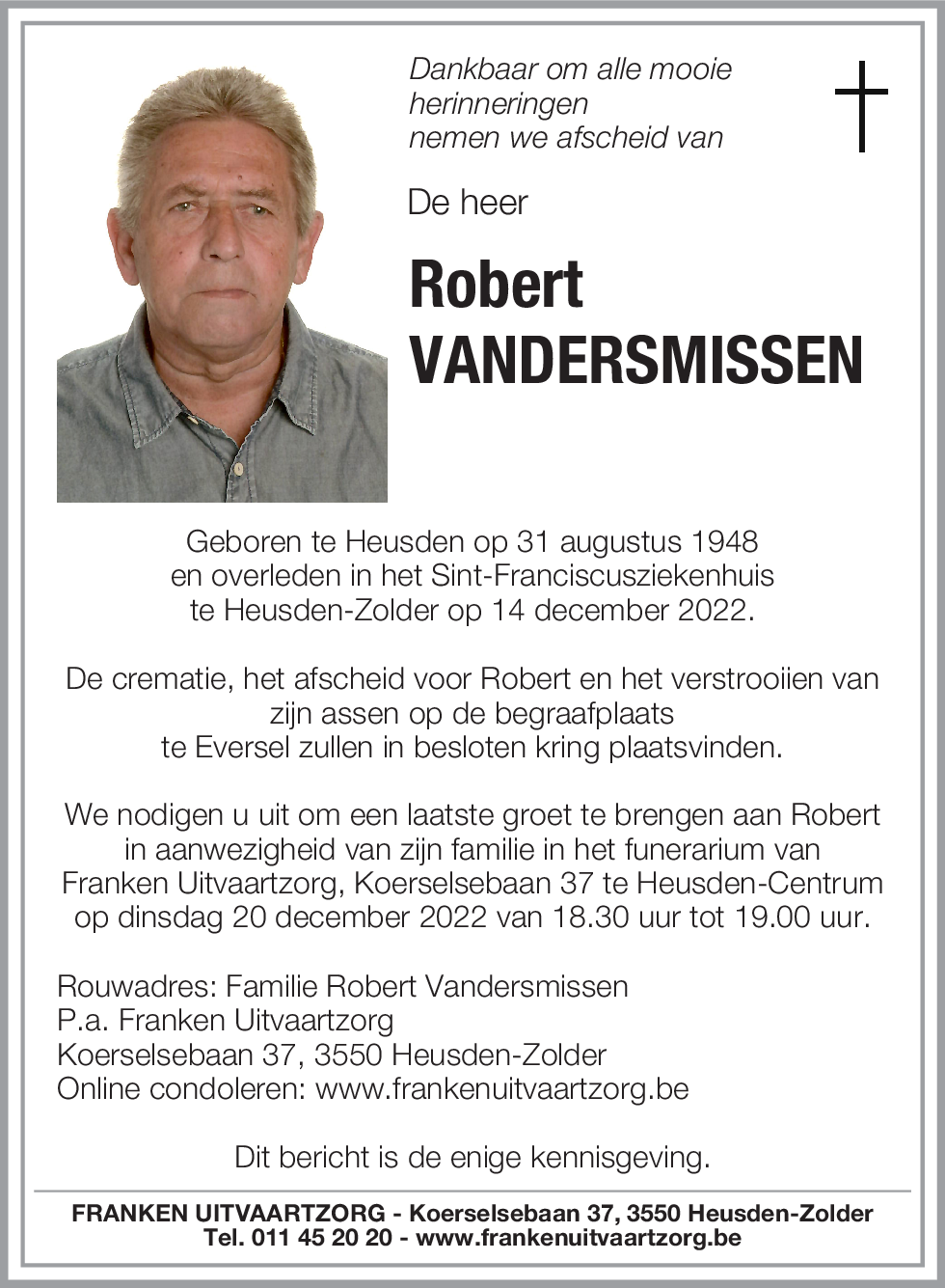 Robert Vandersmissen