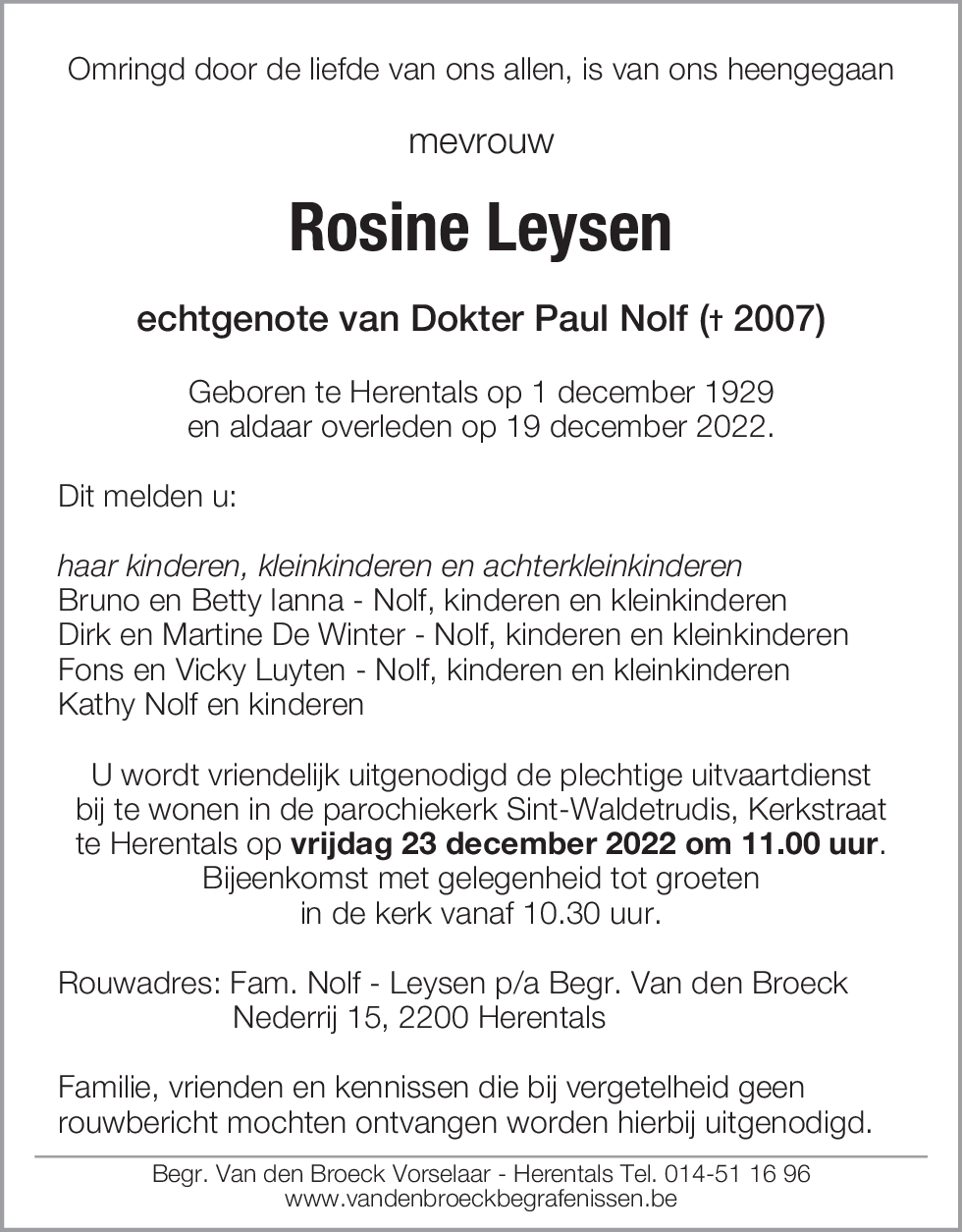 Rosine Leysen