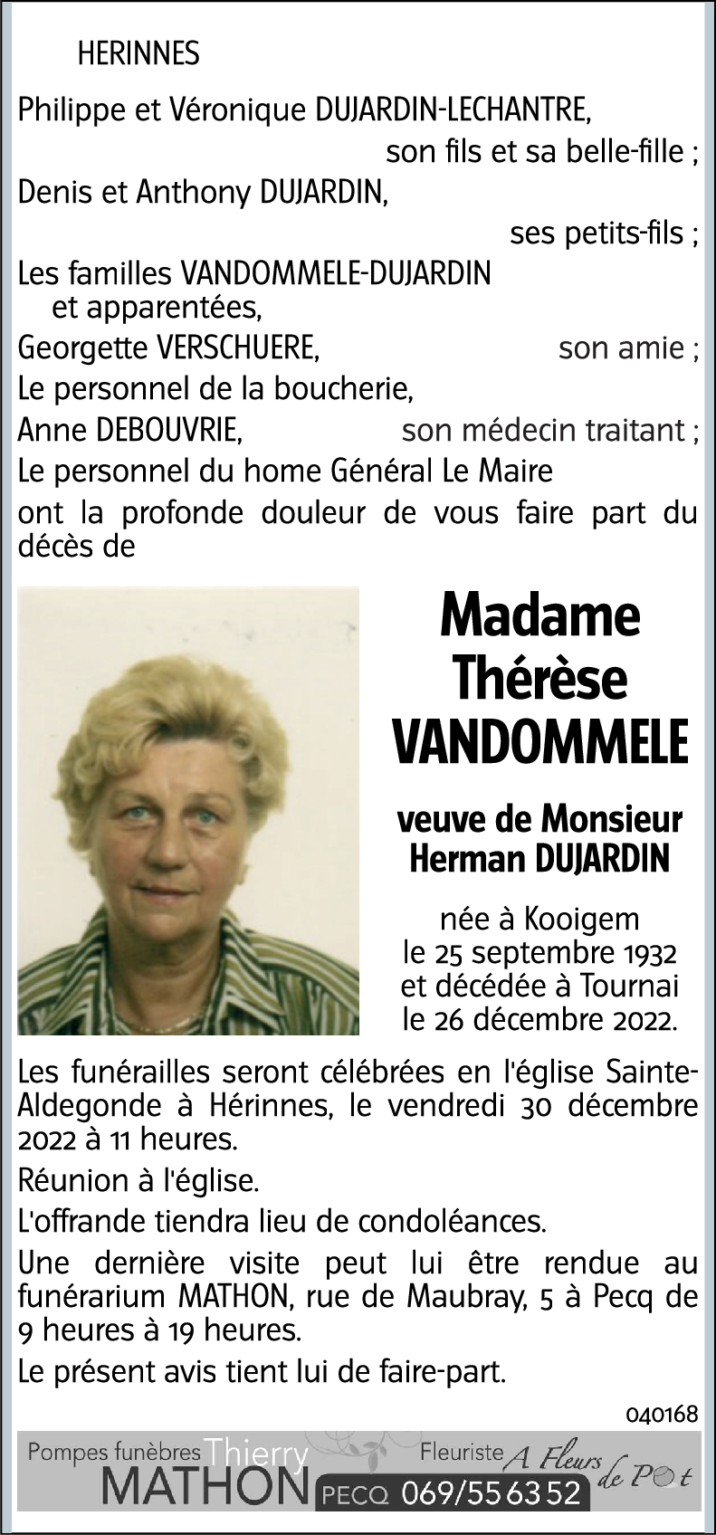 Thérèse VANDOMMELE