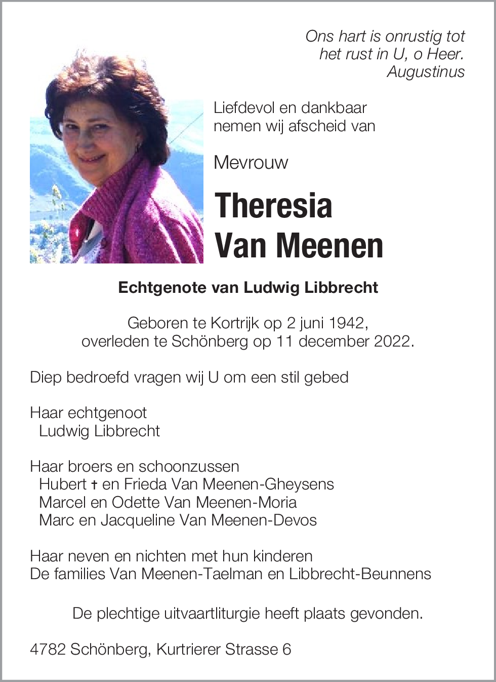 Theresia Van Meenen