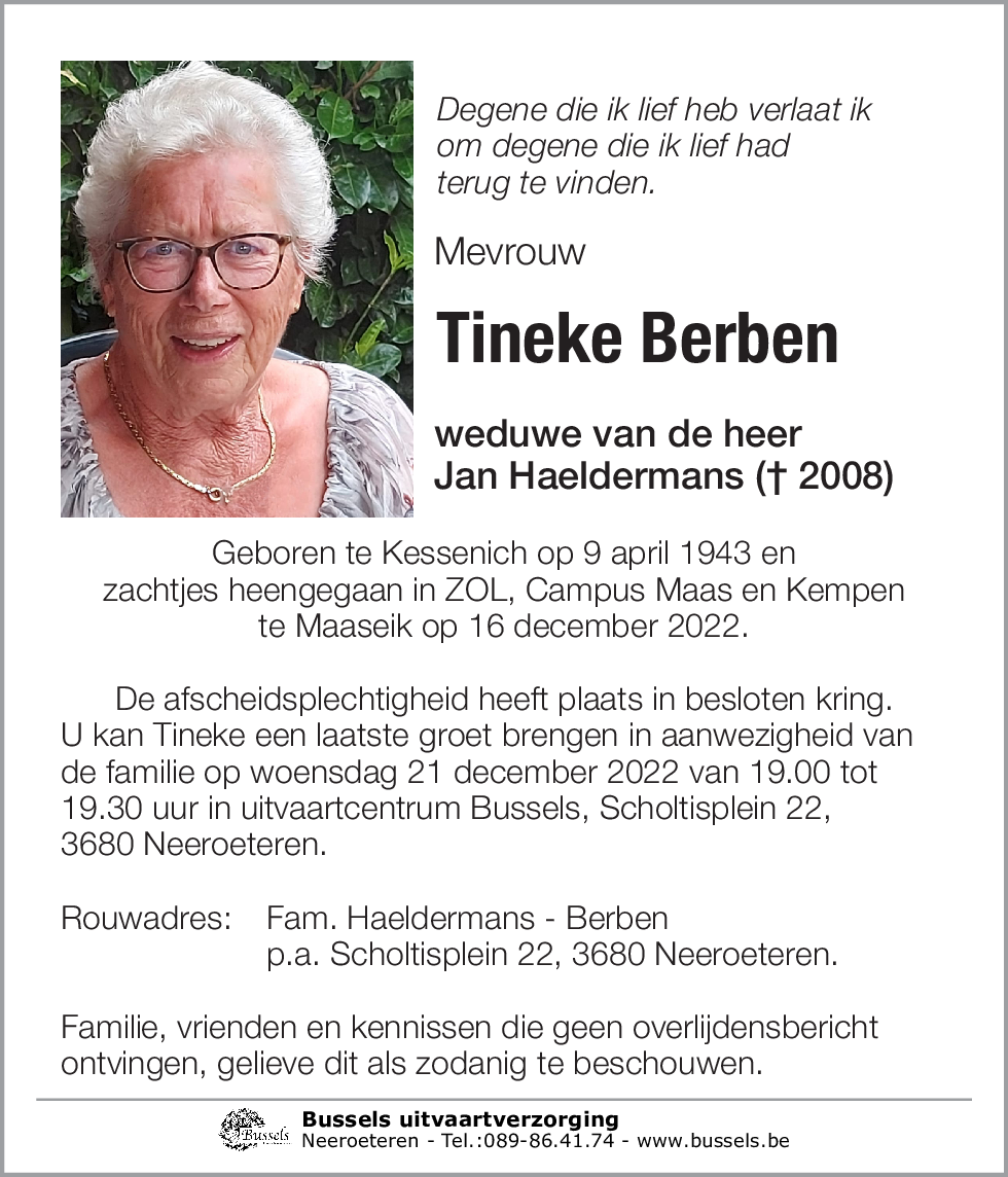 Tineke BERBEN