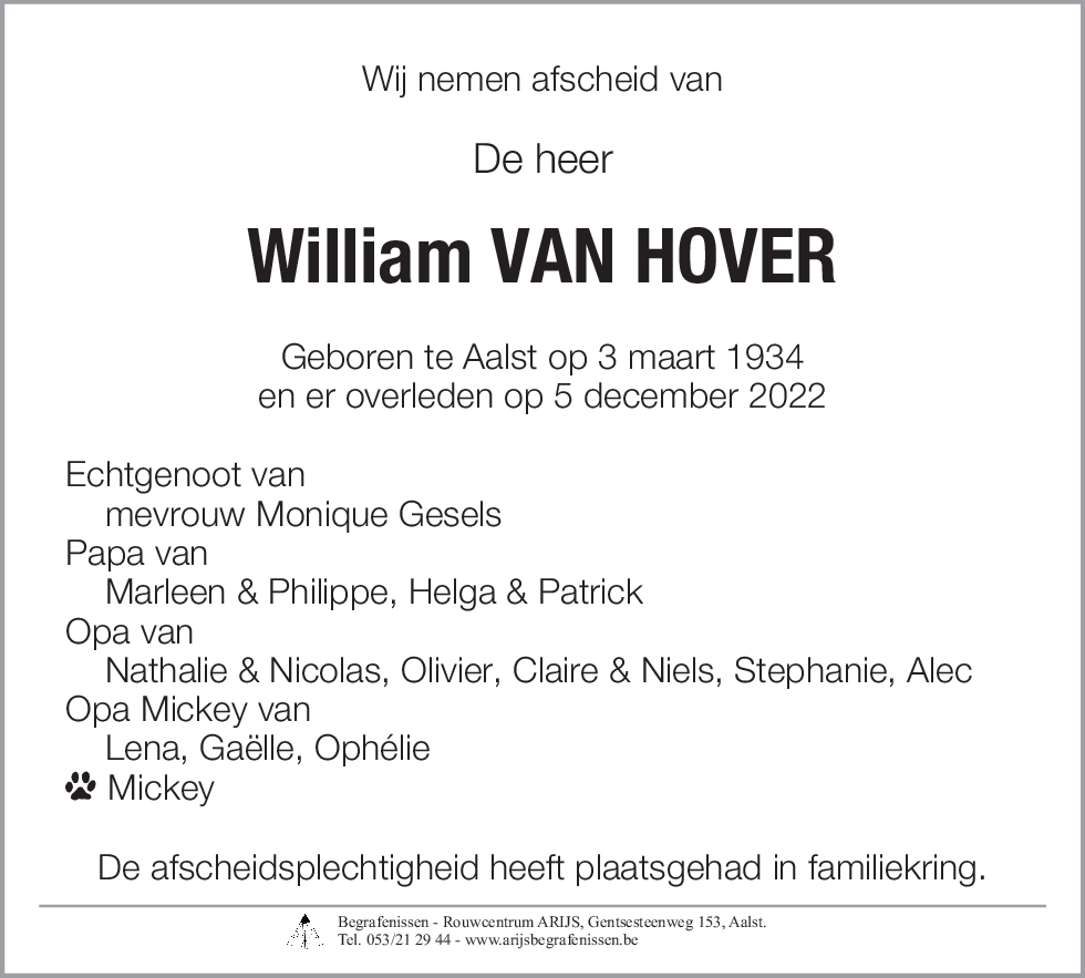 William Van Hover