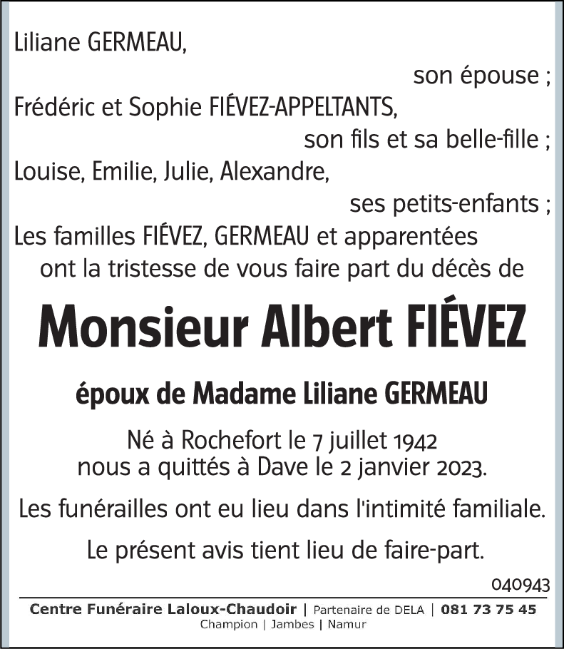 Albert FIÉVÉZ