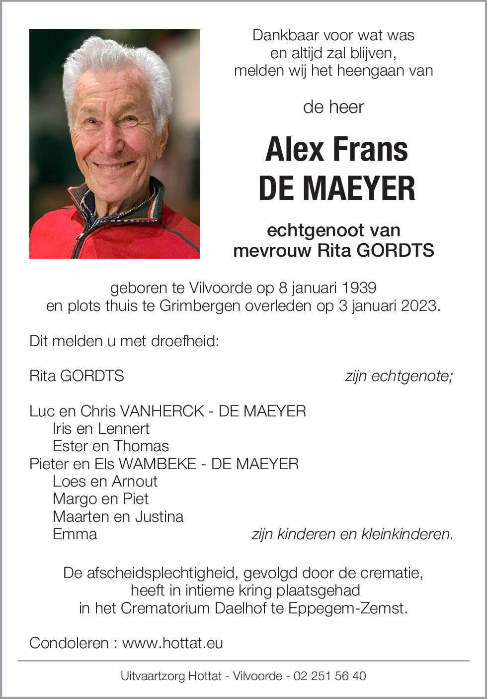 Alex Frans De Maeyer