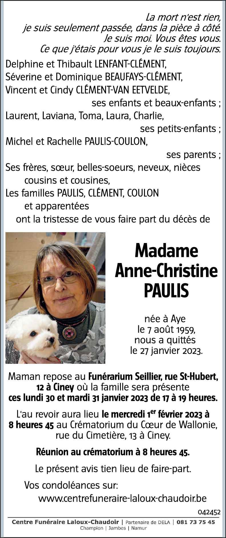 Anne-Christine PAULIS