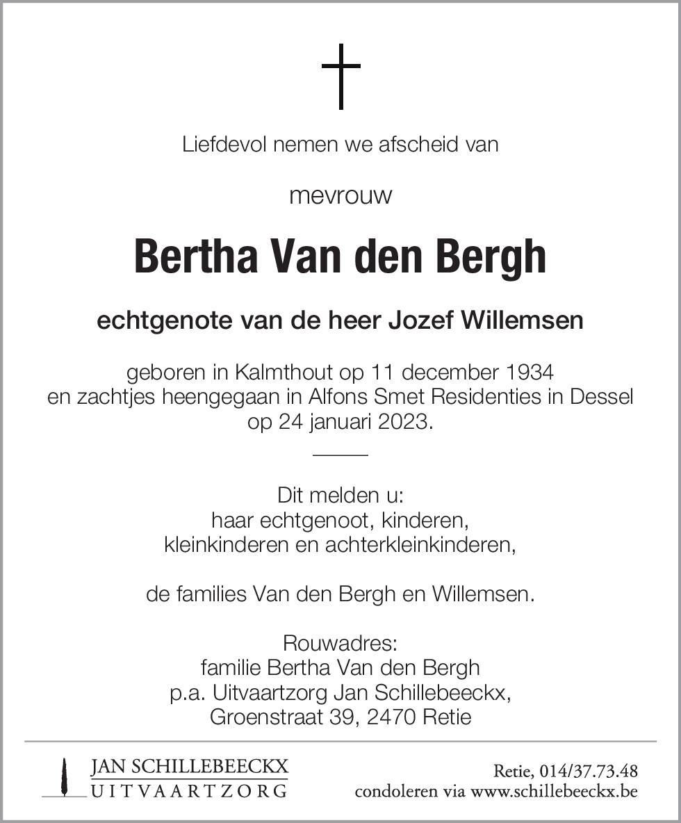 Bertha Van den Bergh