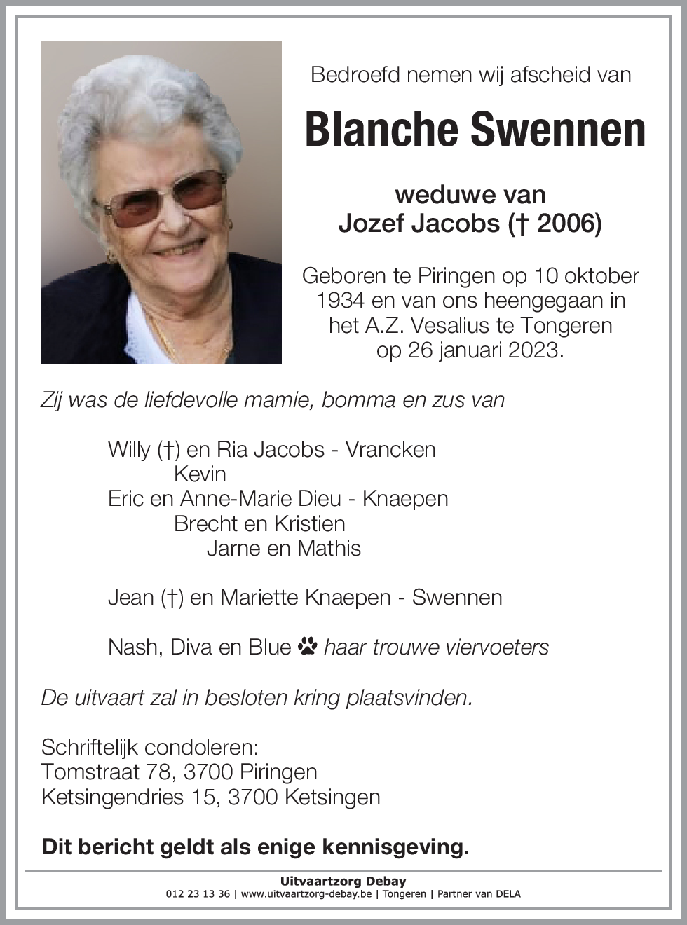 Blanche Swennen