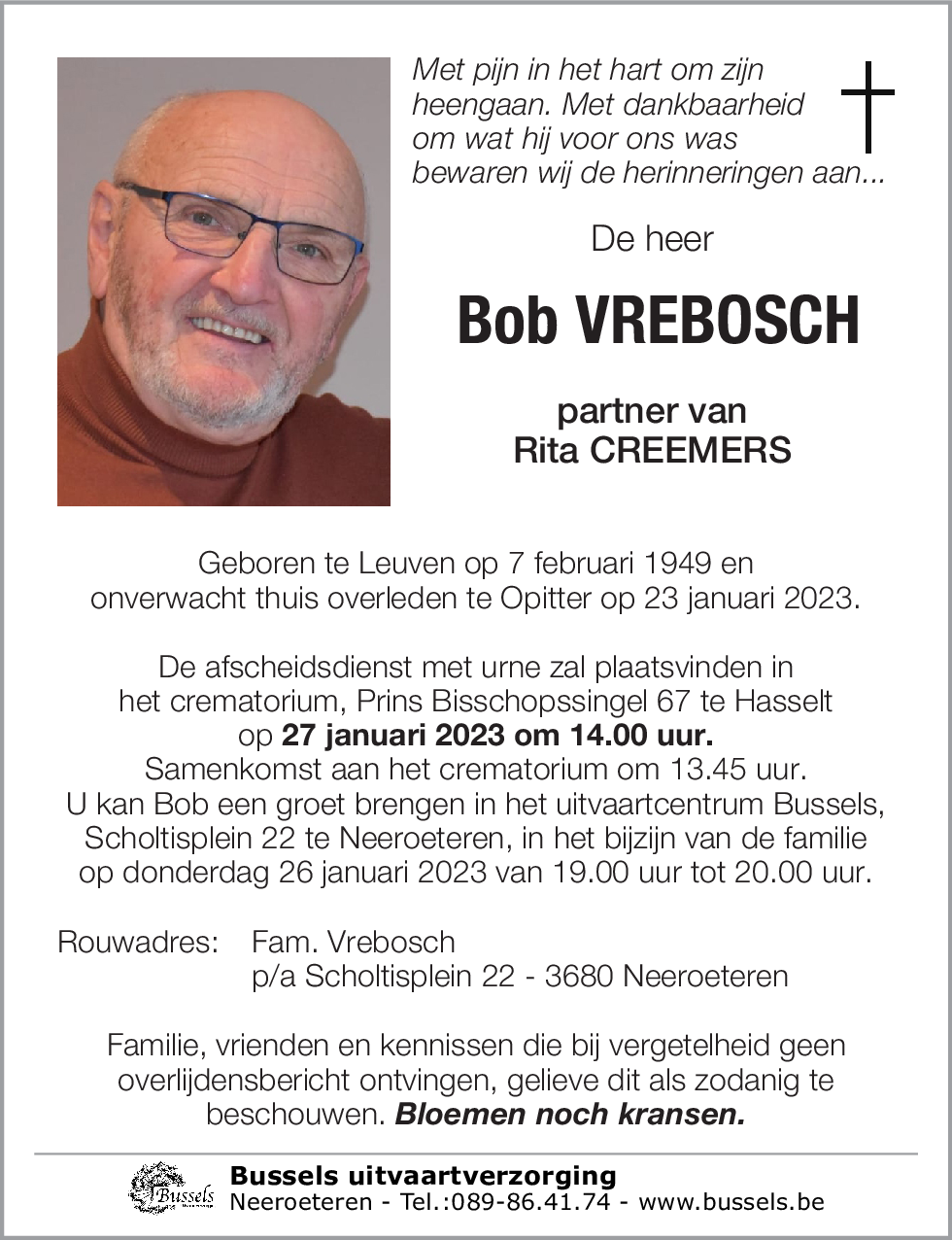 Bob VREBOSCH
