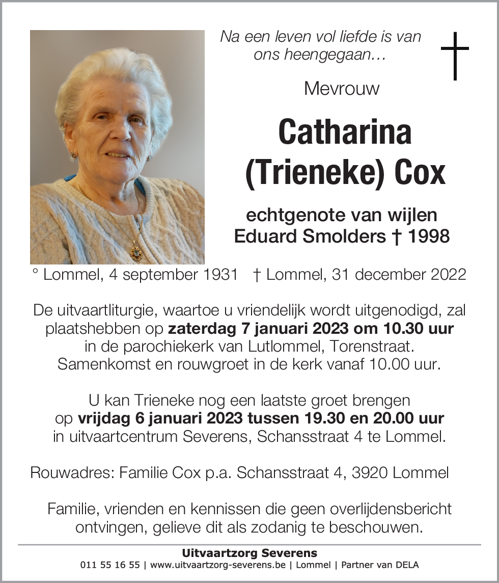 Catharina (Trieneke) Cox