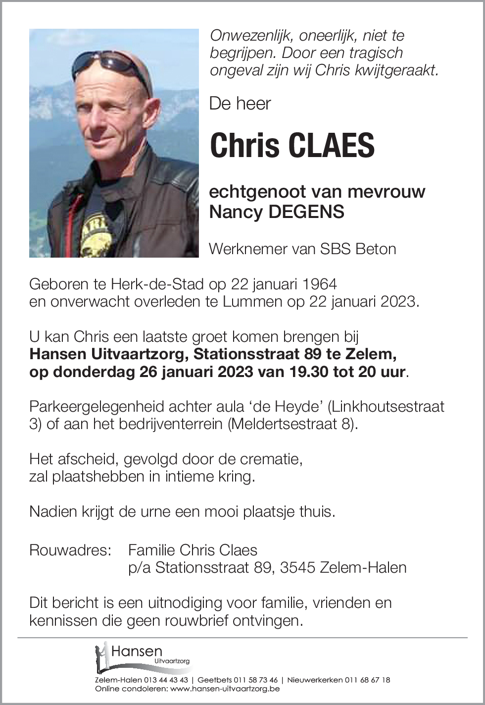 Chris CLAES