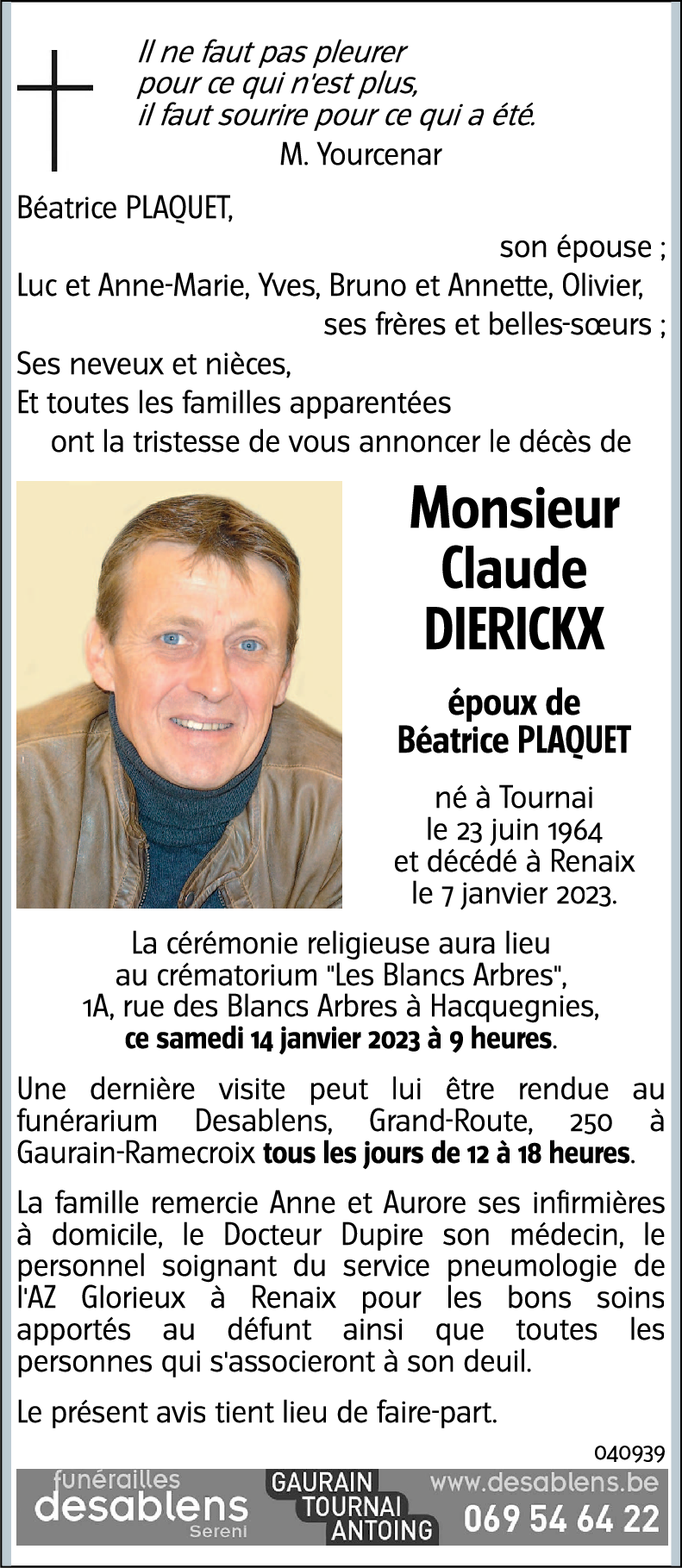 Claude DIERICKX